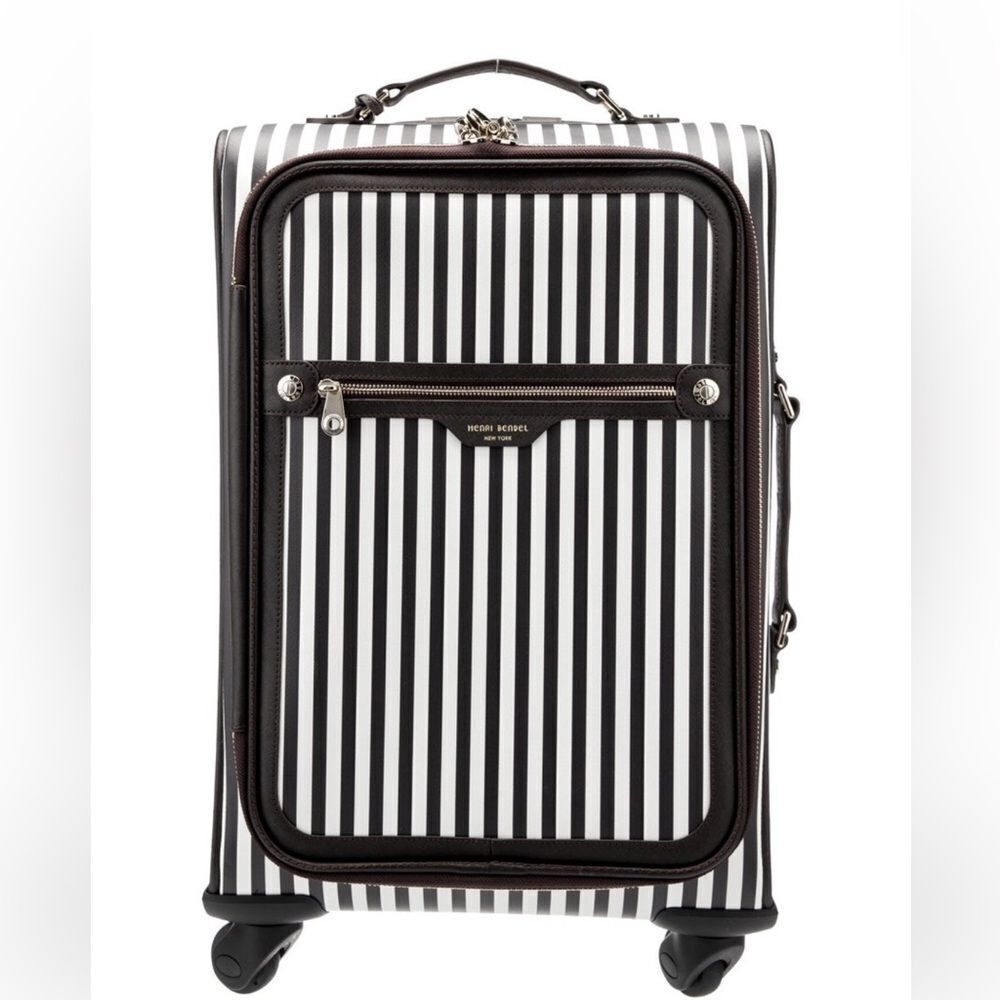 Henri Bendel W. 57th Centennial Stripe Roller bag/ Carry on